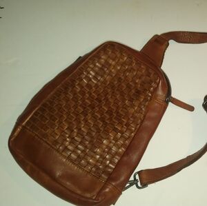 Vilenca  Holland genuine woven leather crossbody beautiful handbag